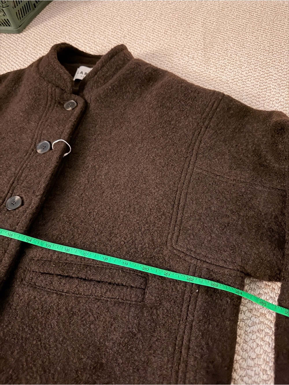 Largo Brown 100% Wool Jacket - Picture 6 of 11